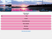 Tablet Screenshot of livrespourtous.fr